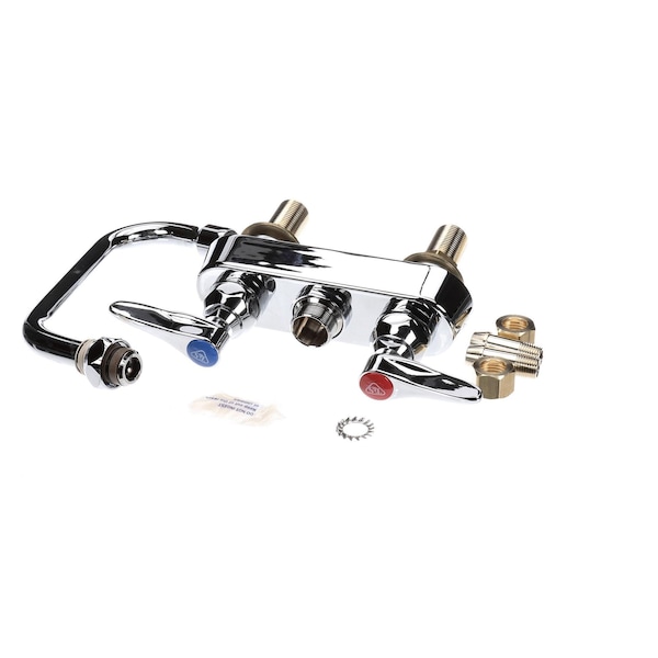 Workboard Faucet, Deck Mount, 4 Centers, 6 Swing